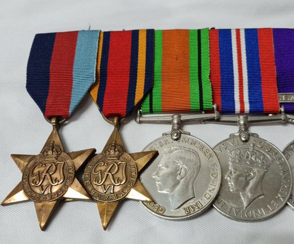 WW2 BURMA & S.E. ASIA 1945 – 46 MEDALS 3247233 FREDERICK DELBRIDGE MILITARY POLICE - Image 5