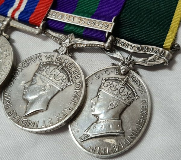 WW2 BURMA & S.E. ASIA 1945 – 46 MEDALS 3247233 FREDERICK DELBRIDGE MILITARY POLICE - Image 6