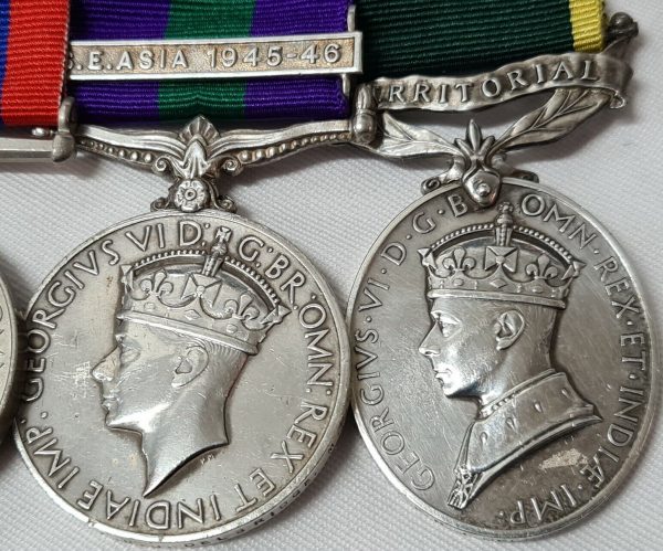 WW2 BURMA & S.E. ASIA 1945 – 46 MEDALS 3247233 FREDERICK DELBRIDGE MILITARY POLICE - Image 7