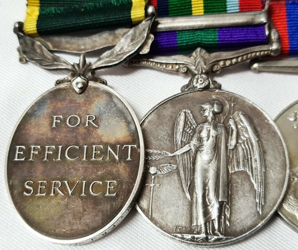 WW2 BURMA & S.E. ASIA 1945 – 46 MEDALS 3247233 FREDERICK DELBRIDGE MILITARY POLICE - Image 4