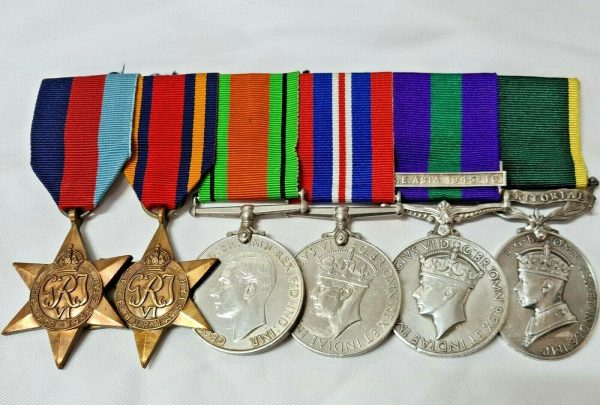 WW2 BURMA & S.E. ASIA 1945 – 46 MEDALS 3247233 FREDERICK DELBRIDGE MILITARY POLICE