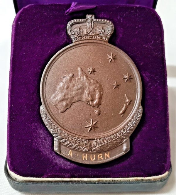 1967 GALLIPOLI WW1 MEDAL PLAQUE 2185 PTE ALFRED HURN 6TH BATTALION AIF ANZAC - Image 4