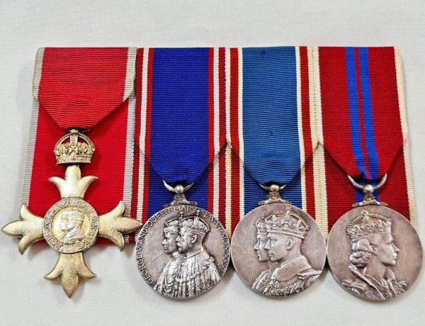 WW2 ERA ORDER OF THE BRITISH EMPIRE & JUBILEE CORONATION MEDALS