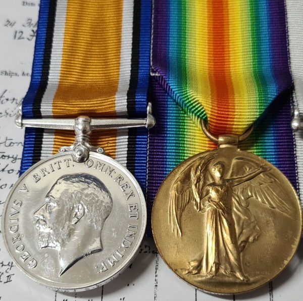 ROYAL YACHT 1914-16 WW1 BRITISH NAVY LONG SERVICE MEDALS 165959 SPO J E BOUND - Image 3