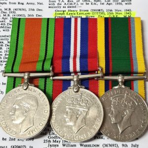 MAJOR J L LEYLAND 1st HULL CADET CORPS WW2 BRITISH CADET LONG SERVICE MEDALS