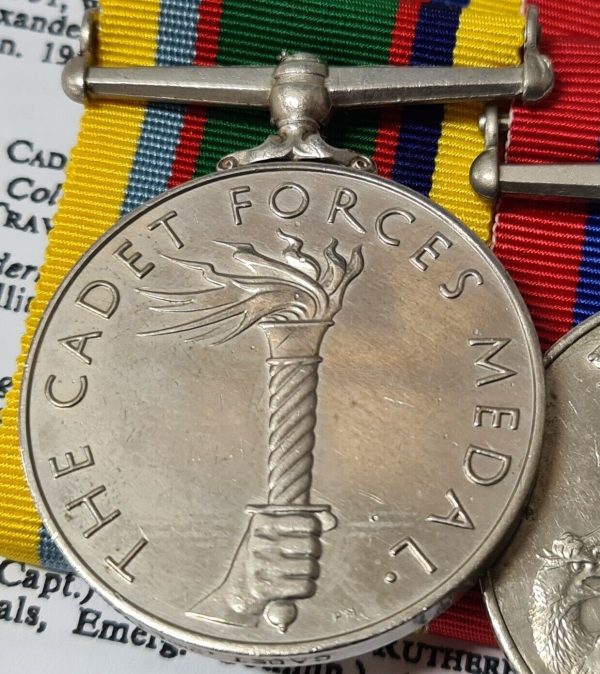 MAJOR J L LEYLAND 1st HULL CADET CORPS WW2 BRITISH CADET LONG SERVICE MEDALS - Image 6