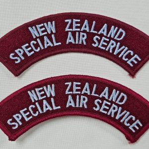 1980'S NEW ZEALAND ARMY SAS SPECIAL AIR SERVICE UNIFORM SHOULDER FLASHES PATCHES