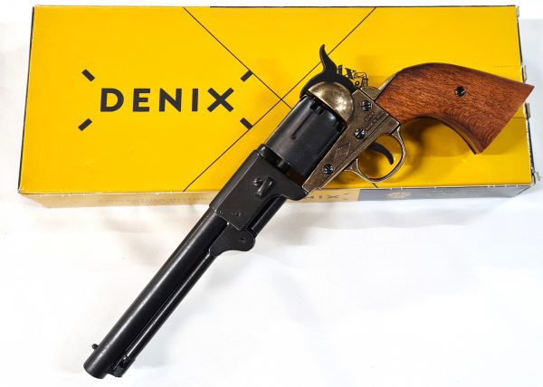 REPLICA DENIX .36 .45 CIVIL WAR 1860 ARMY COLT REVOLVER CIVIL WAR BALL N CAP PISTOL BRASS & BLUED