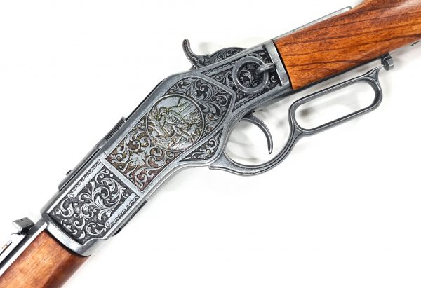 Winchester Carbine Engraved Octagonal Barrel Denix 1873 1253 g