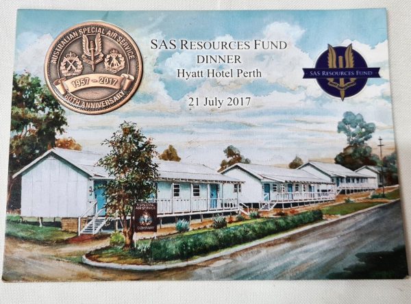 60TH ANNIVERSARY DINNER COIN AUSTRALIAN ARMY SASR SPECIAL AIR SERVICE REGIMENT