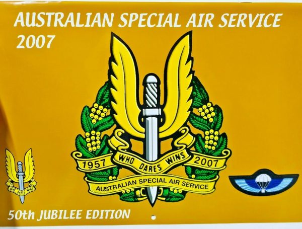 AUSTRALIAN ARMY SPECIAL AIR SERVICE REGIMENT 2007 WALL CALENDAR