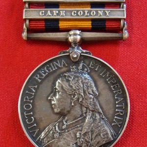 CAPTAIN ROYAL WELSH FUSILIERS PRE WW1 BRITISH ARMY QUEENS SOUTH AFRICA MEDAL QSA