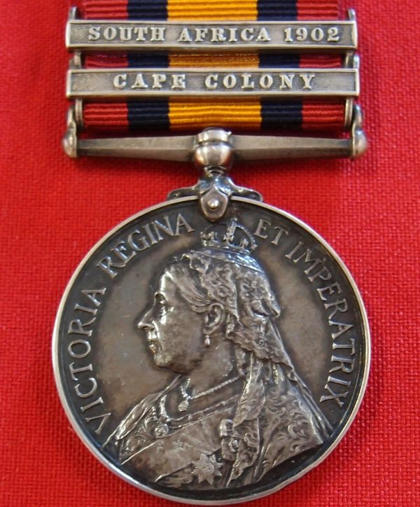 CAPTAIN ROYAL WELSH FUSILIERS PRE WW1 BRITISH ARMY QUEENS SOUTH AFRICA MEDAL QSA