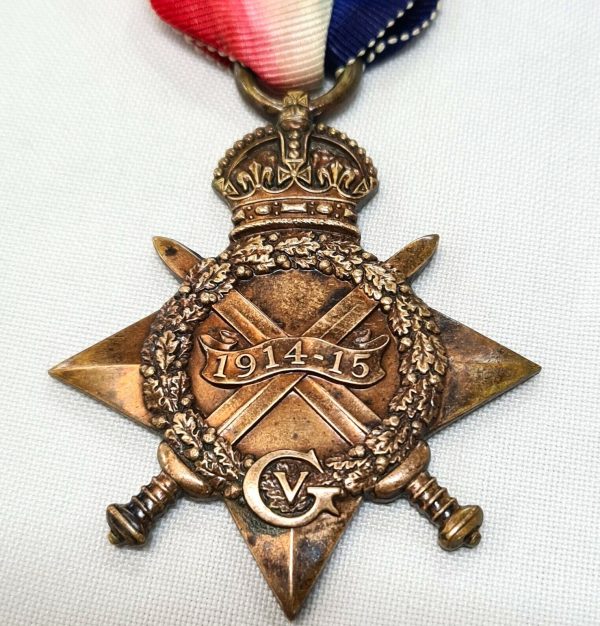 GALLIPOLI 1915 STAR WW1 MEDAL 1525 E D COBB 22ND BN AIF AUSTRALIA ANZAC