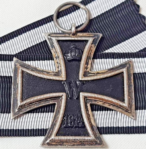 'I' STAMPED WW1 GERMAN ARMY SERVICE MEDAL IRON CROSS FOR BRAVERY