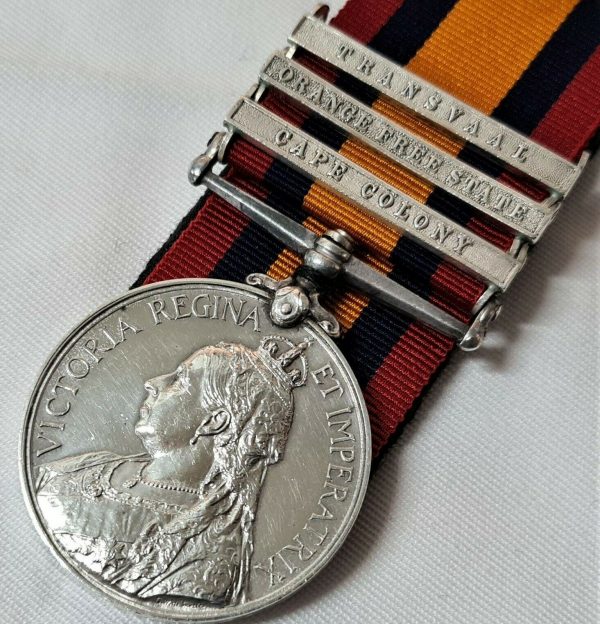 PRE WW1 SOUTH AFRICA WAR MEDAL LT W M TOWNSHEND GLAMORGANSHIRE IMPERIAL YEOMANRY