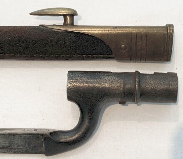 Pre WW1 British Army Pattern 1895 Martini-Enfield Socket bayonet & scabbard