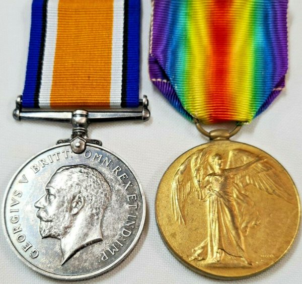 WW1 BRITISH ARMY MEDALS M319927 PTE ALFRED BOULTON ARMY SERVICE CORPS