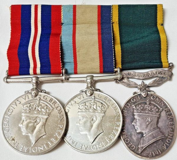 WW2 AUSTRALIAN ARMY VX108053 MAJOR RICHARD BRETHERTON MEDALS 2/26TH BATTALION