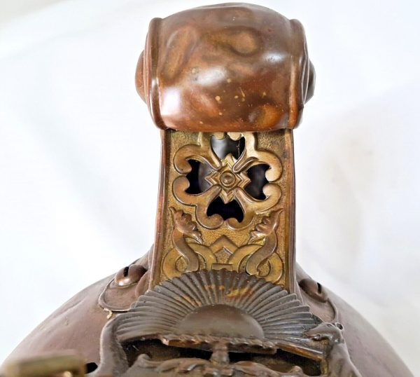 PRE FEDERATION WEST AUSTRALIAN MERRYWEATHER BRASS FIREMAN'S UNIFORM HELMET - Image 3