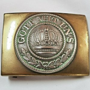 VINTAGE PRE WW1 GERMAN ARMY ENLISTED & NCO'S UNIFORM BELT BUCKLE M1895