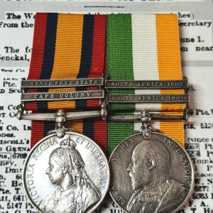 WOUNDED SENEKAL GRENADIER GUARDS BOER WAR MEDALS 3669 ROBERT ATKINS WW1 ARMY