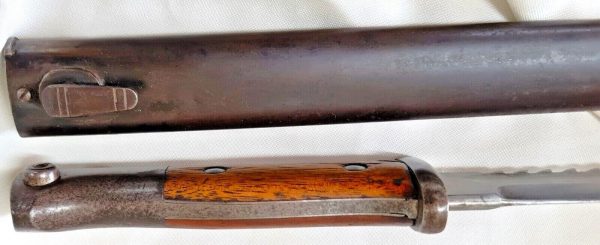 WW1 GERMAN ARMY 84.98 SWABACK MAUSER BAYONET & SCABBARD BY BÖNTGEN & SABIN - Image 11