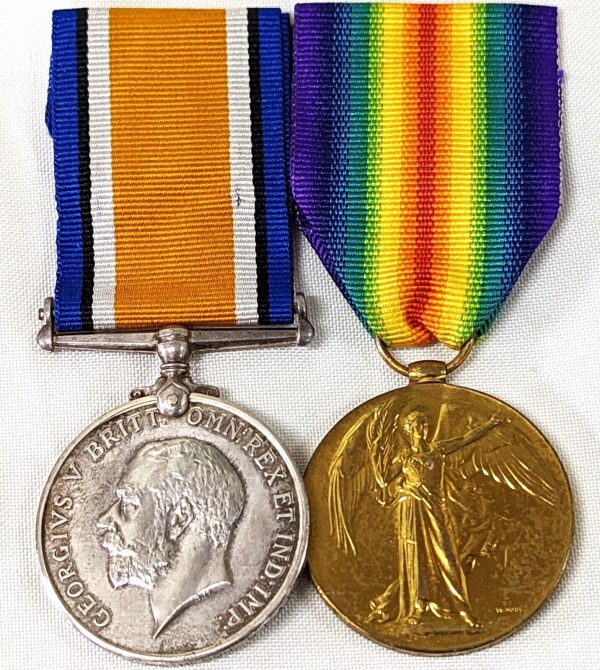 WW1 AUSTRALIAN ARMY MEDALS 35641 GUNNER F T MATHESON 14TH BATTERY 5th FAB AIF - Image 2