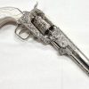 REPLICA DENIX .45 CIVIL WAR 1851 NAVY SILVER COLT REVOLVER ENGRAVED PISTOL 6040 - Image 3