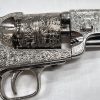 REPLICA DENIX .45 CIVIL WAR 1851 NAVY SILVER COLT REVOLVER ENGRAVED PISTOL 6040 - Image 4