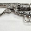 REPLICA DENIX .45 CIVIL WAR 1851 NAVY SILVER COLT REVOLVER ENGRAVED PISTOL 6040 - Image 6