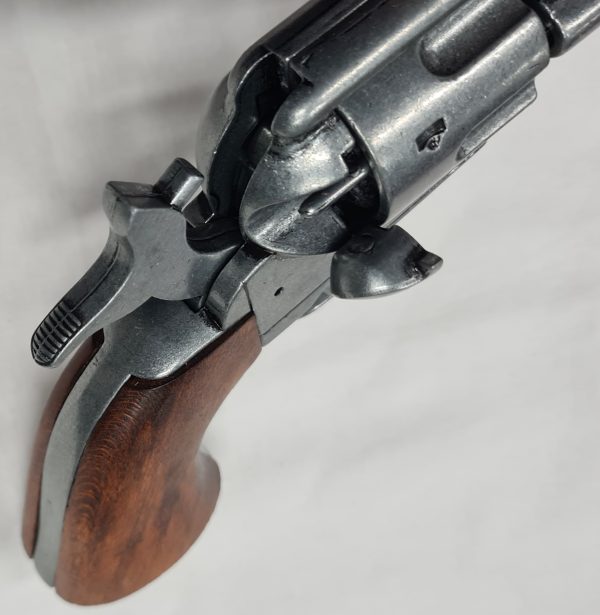 DENIX REPLICA GUN 1873 NICKLE COLT PEACE MAKER REVOLVER PISTOL 1191/G - Image 6