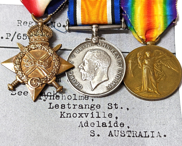 WW1 ROYAL NAVAL DIVISION ANSON BATTALION WOUNDED MEDALS KP656 JONSTON GALLIPOLI