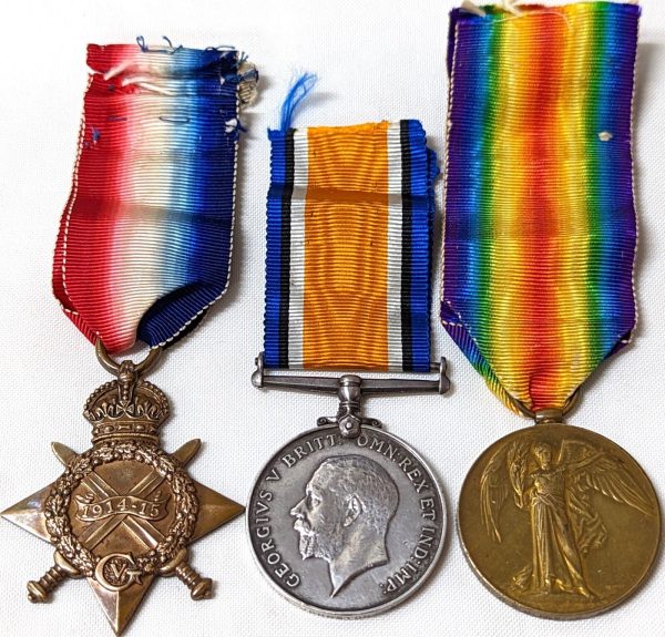 WW1 ROYAL NAVAL DIVISION ANSON BATTALION WOUNDED MEDALS KP656 JONSTON GALLIPOLI - Image 2