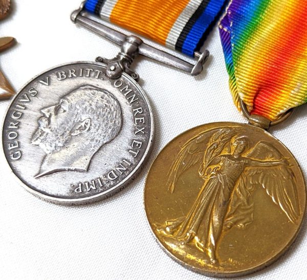 WW1 ROYAL NAVAL DIVISION ANSON BATTALION WOUNDED MEDALS KP656 JONSTON GALLIPOLI - Image 3