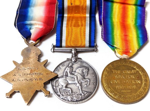 WW1 ROYAL NAVAL DIVISION ANSON BATTALION WOUNDED MEDALS KP656 JONSTON GALLIPOLI - Image 6