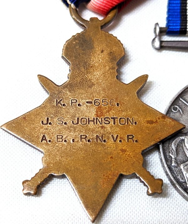 WW1 ROYAL NAVAL DIVISION ANSON BATTALION WOUNDED MEDALS KP656 JONSTON GALLIPOLI - Image 7