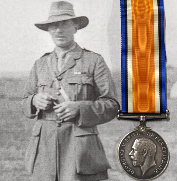 WW1 AUSTRALIAN WAR MEDAL LT COLONEL GEOFFREY HARRIS MC 1ST LIGHT HORSE GALLIPOLI