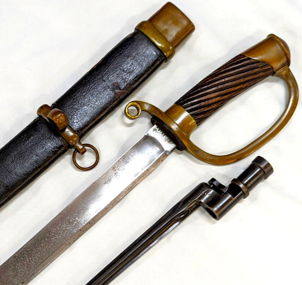 WW1 IMPERIAL RUSSIAN COSSACK 1881 TYPE CAVALRY SWORD SCABBARD & BAYONET 1915