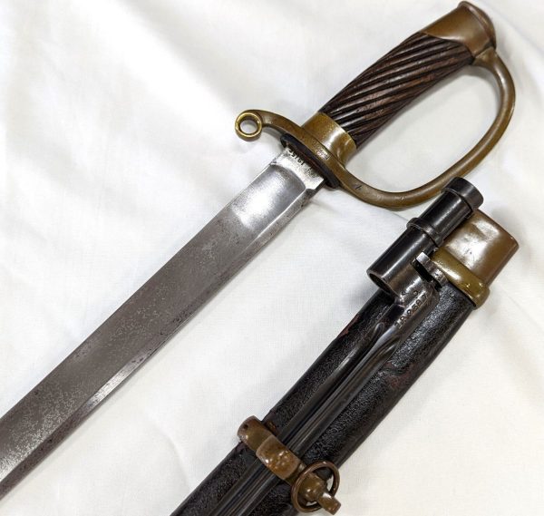 WW1 IMPERIAL RUSSIAN COSSACK 1881 TYPE CAVALRY SWORD SCABBARD & BAYONET 1915 - Image 4