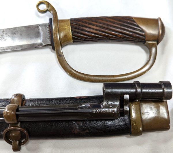 WW1 IMPERIAL RUSSIAN COSSACK 1881 TYPE CAVALRY SWORD SCABBARD & BAYONET 1915 - Image 5