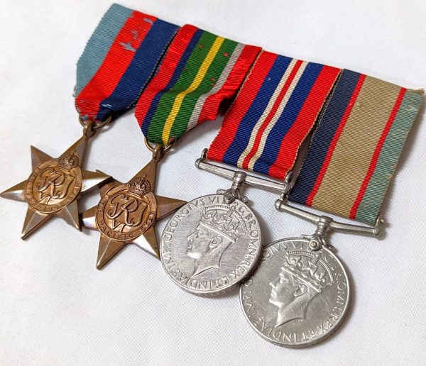 HMAS GLADSTONE WW2 ROYAL AUSTRALIAN NAVY MEDALS BP.108 HERBERT BROGDEN - Image 3