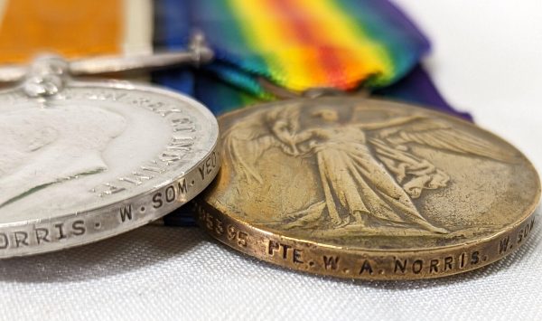 WEST SOMERSET YEOMANRY WW1 MEDALS 295395 WILLIAM NORRIS EGYPT & FRANCE ARMY - Image 5