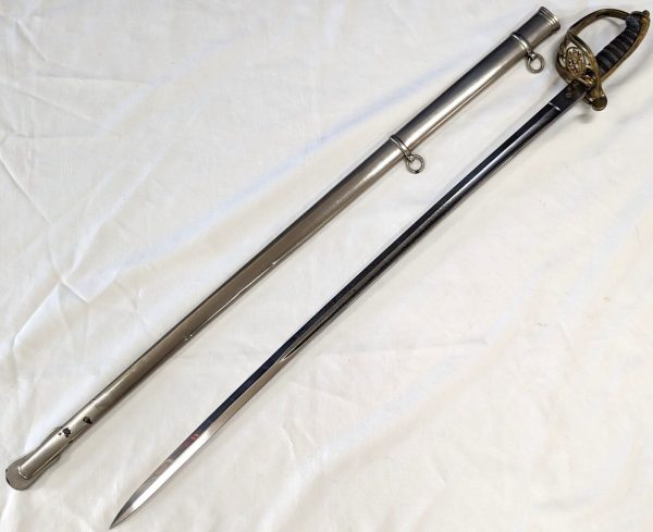 AUSTRALIAN LUSH & CO MELBOURNE 1821 LIGHT CAVALRY OFFICER SWORD & SCABBARD ARMY - Image 2