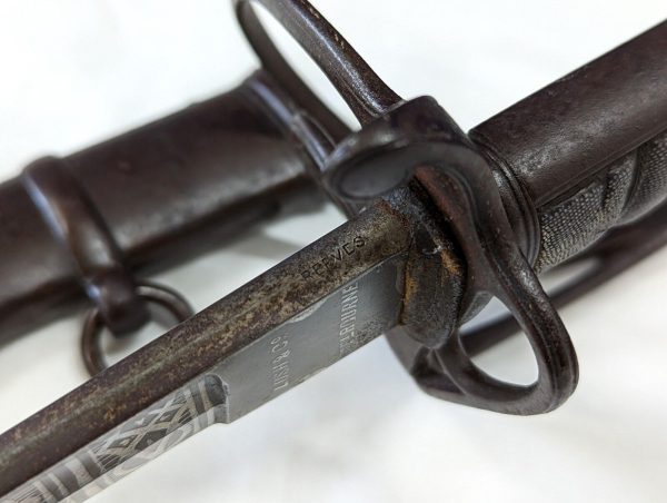 AUSTRALIAN LUSH & CO MELBOURNE 1821 LIGHT CAVALRY OFFICER SWORD & SCABBARD ARMY - Image 11