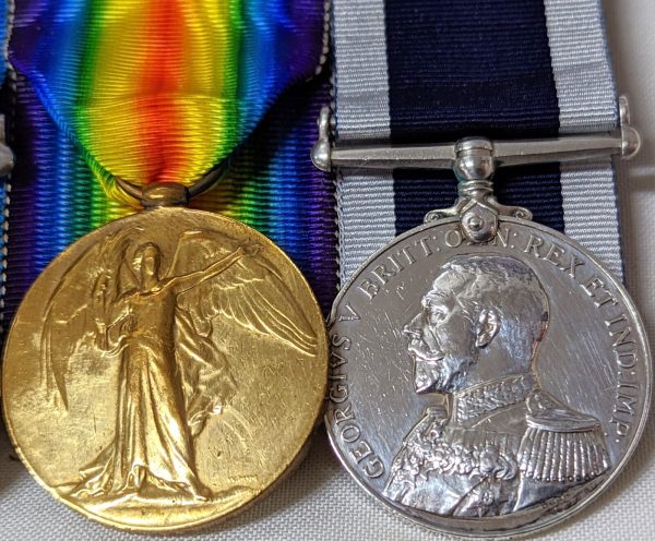 HMS TIGER DOGGER BANK JUTLAND WW1 ROYAL NAVY LONG SERVICE MEDALS K5163 W JAMES - Image 2