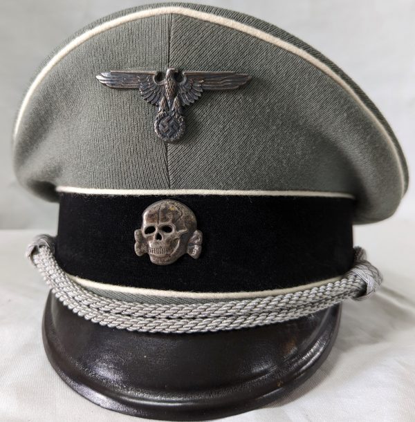 WW2 German Waffen S.S. infantry officers’ uniform peaked cap by Laco