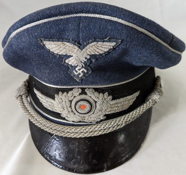 WW2 German Luftwaffe officers’ uniform peaked cap - Image 3