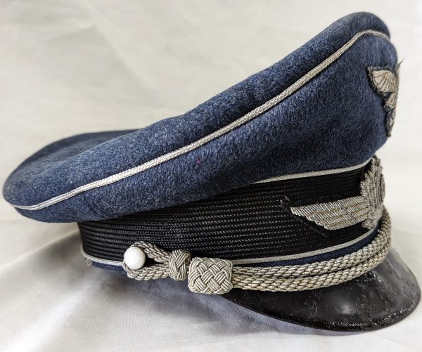 WW2 German Luftwaffe officers’ uniform peaked cap - Image 7