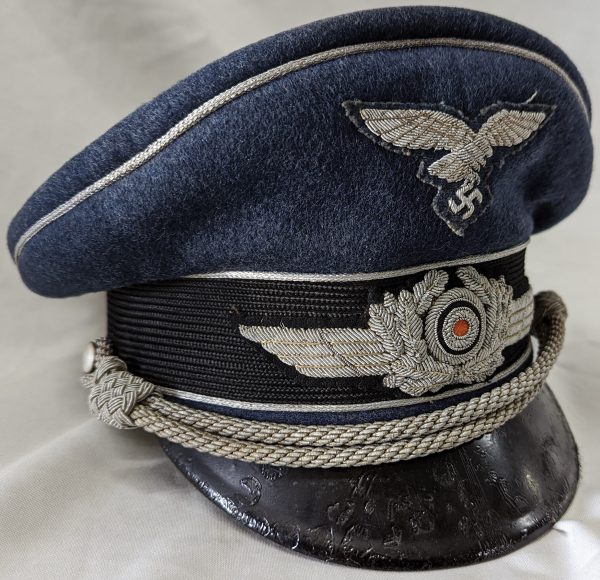 WW2 German Luftwaffe officers’ uniform peaked cap - Image 8